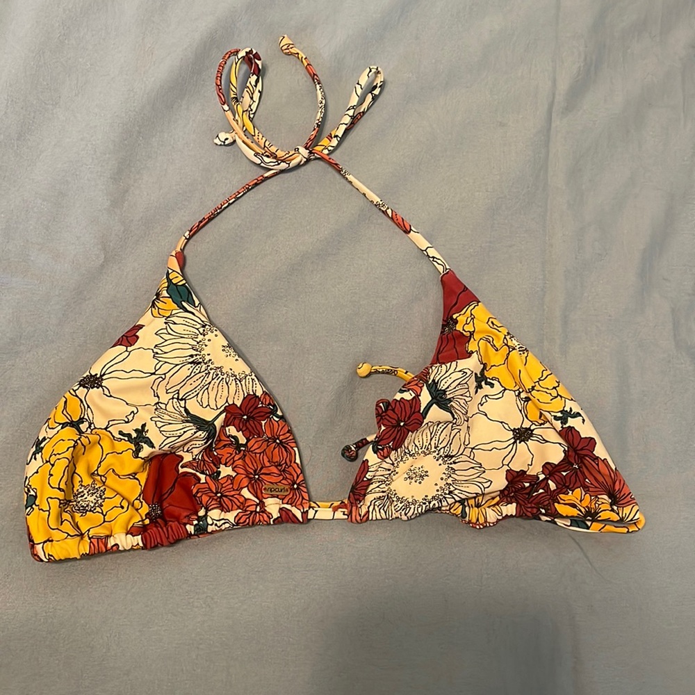 Floral Rip Curl bikini top